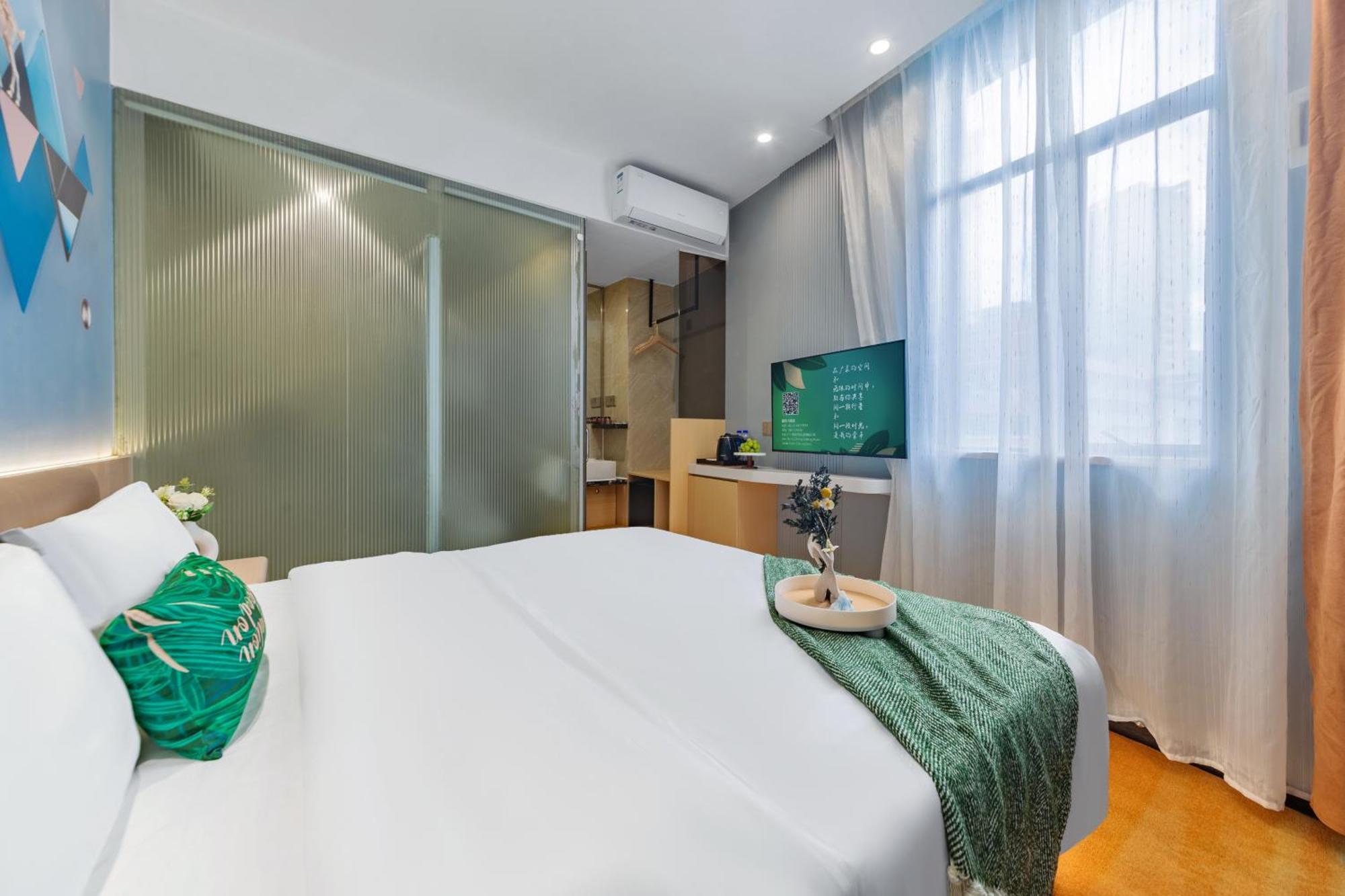 Xinghe Yuezhi S Hotel To Guangzhou Yuexiu Park Railway Station Subway Station -Conference Centerbaima Clothing City Flagship Store--Reputation Preferred Exteriör bild